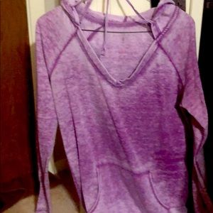 Vintage purple hoodie thin sweater long sleeve